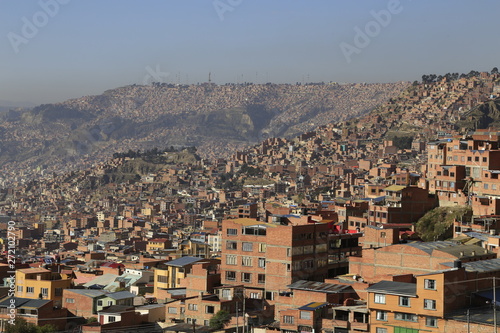 Endless houses El Alto of La Paz Bolivia