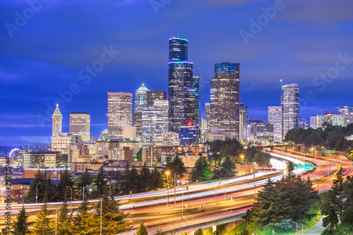 Seattle, Washington, USA downtown skyline © SeanPavonePhoto