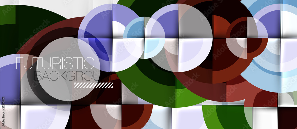 Geometric design abstract background - circles Geometric design abstract background - circles