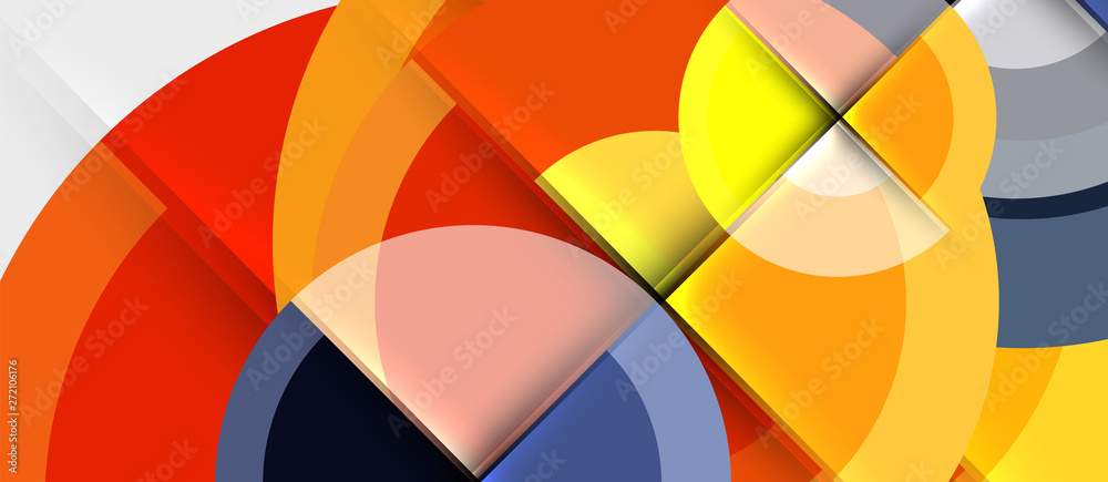 Geometric design abstract background - circles Geometric design abstract background - circles