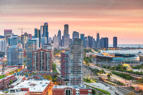 Chicago, Illinois, USA skyline on Lake Michigan © SeanPavonePhoto
