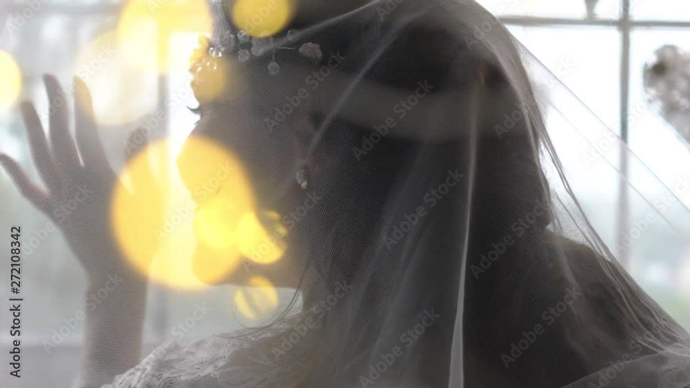 Charming Bride In White Dress
