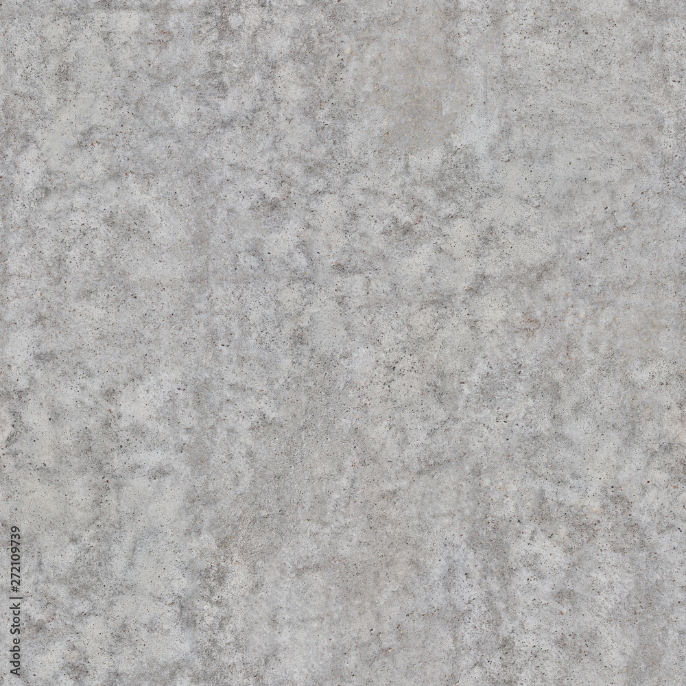 Fototapeta premium Naked not plastered concrete wall of gray color with damages on the surface.Texture or background