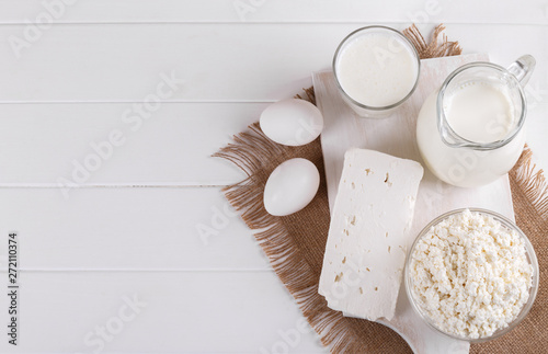 Home made dairy products photo