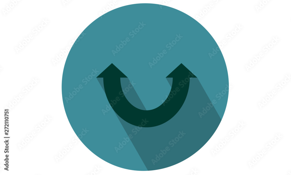 Double head arrow in u shape Double head arrow in u shape