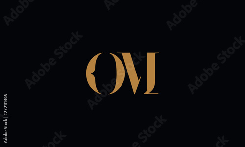 OM logo design template vector illustration