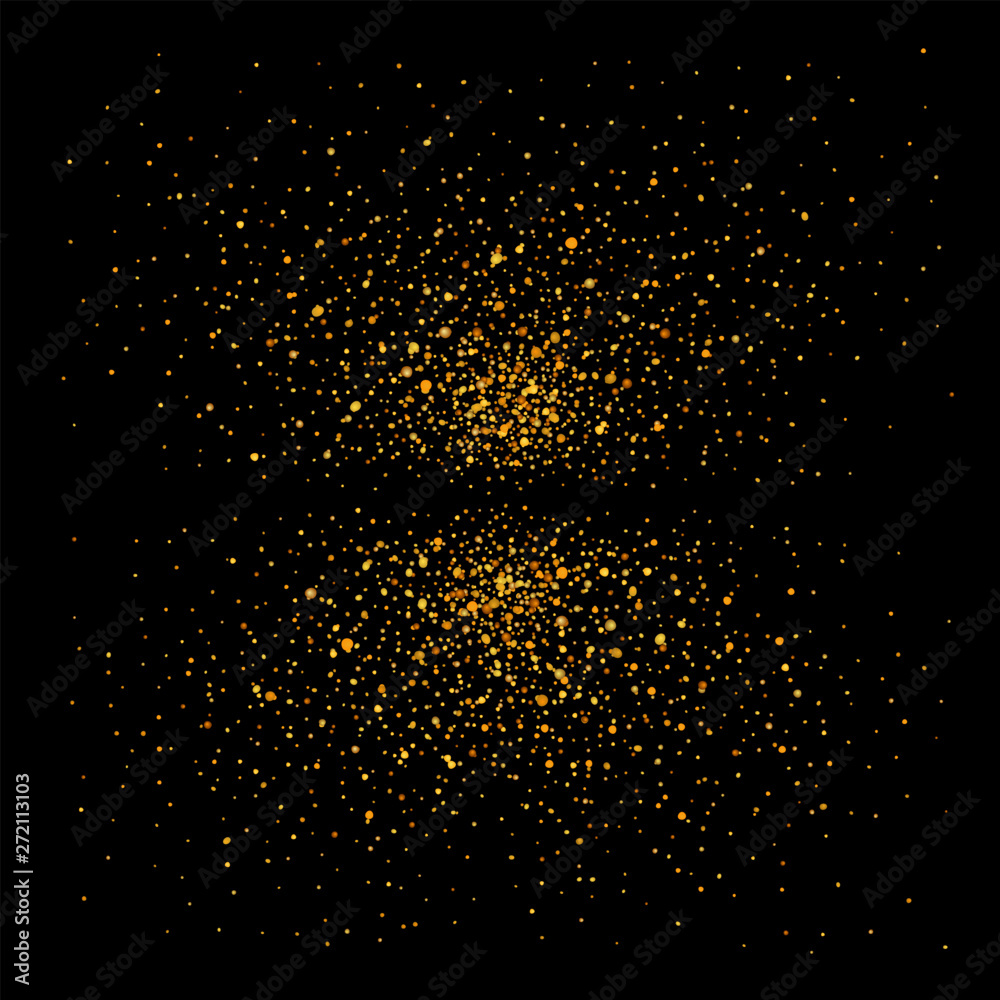 custom made wallpaper toronto digitalGold sparkle on black background. Golden light glitter, confetti texture decoration. Shiny abstract design Christmas holiday, Happy New Year celebration. Glow sund shimmer dust. Vector illustration