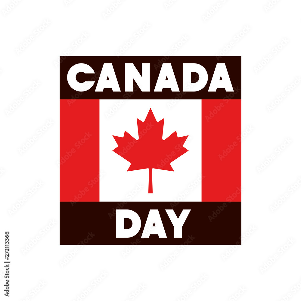 Canada symbol and maple leaf design