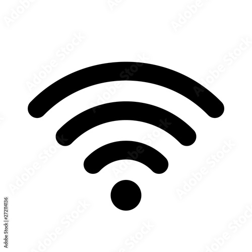 Wifi icon for interface design. Vector wlan access, wireless wifi hotspot signal sign, icon, symbol.