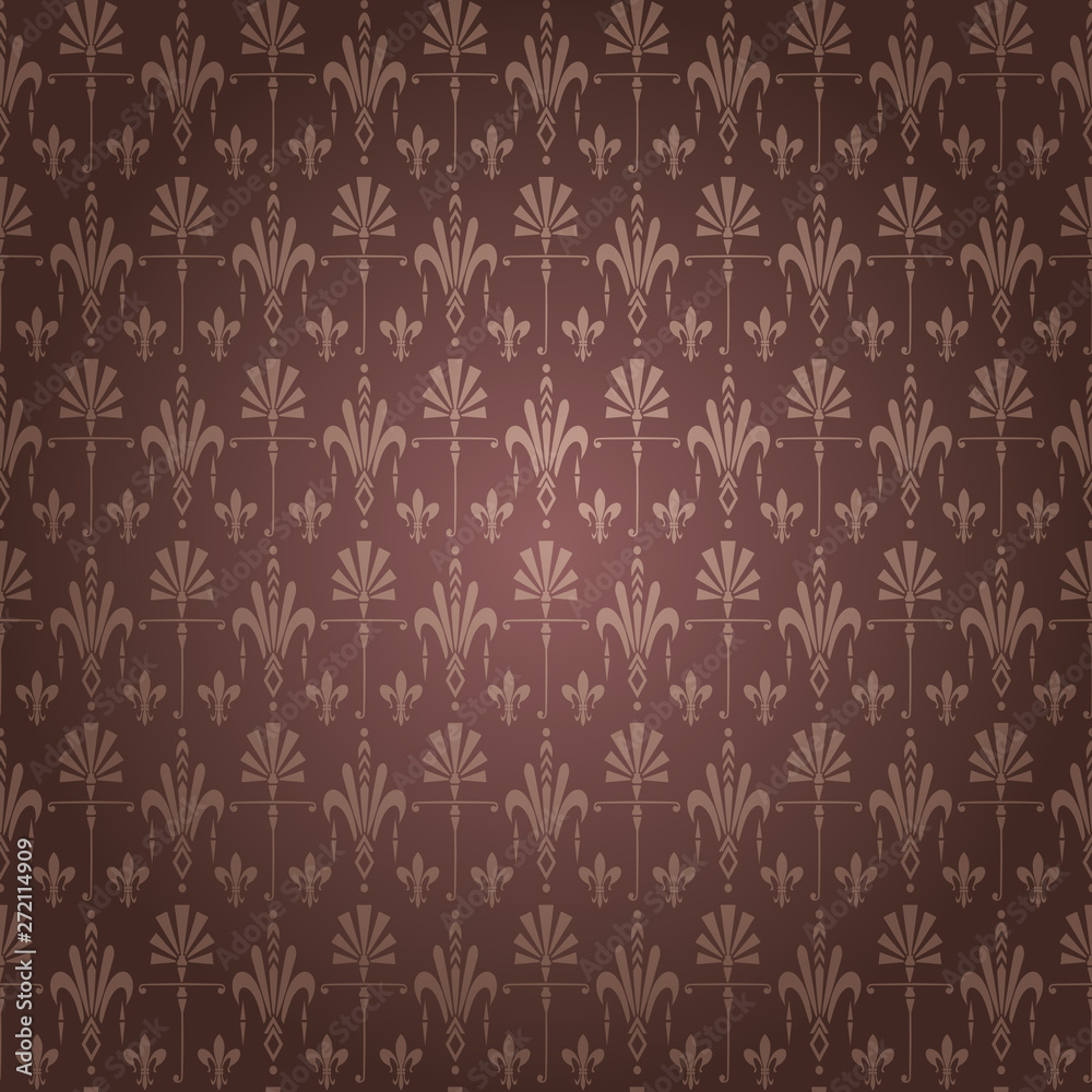 Background wallpaper of brown color in Asian style vector illustration
