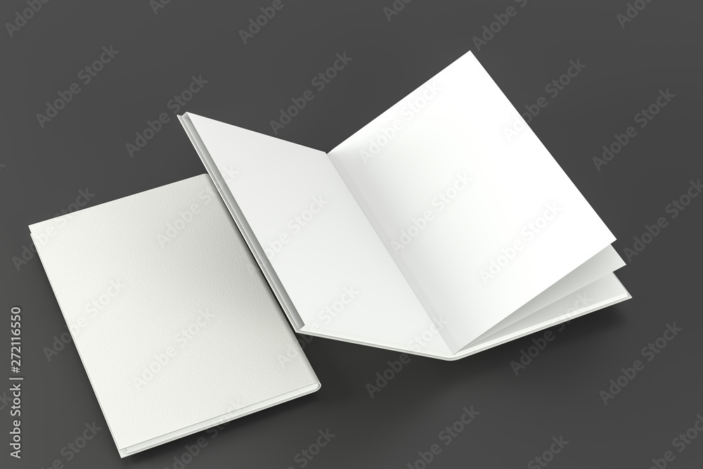 The blank opening notebook background, 3d rendering. The blank opening notebook background, 3d rendering.