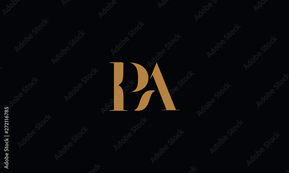 PA logo design template vector illustration PA logo design template vector illustration