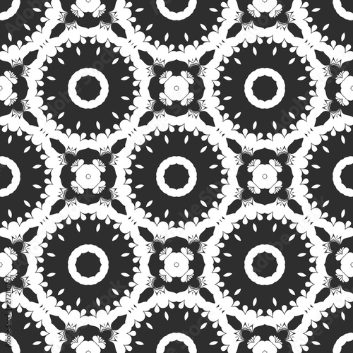 Beauty black and white floral pattern  interior cover design