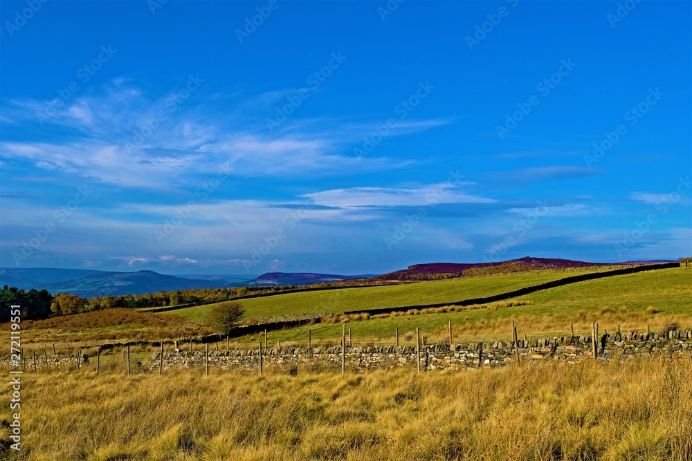 Blue sky thinking moment near the Longsahw Estate, Grindleford, Derbyshire
