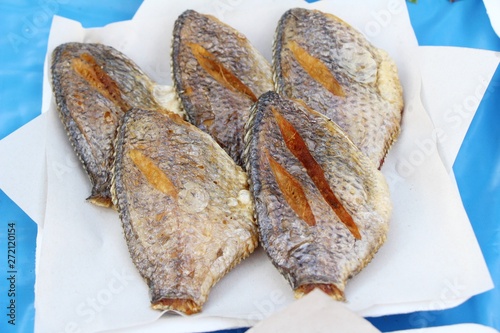 Fried fish is tasty at street food