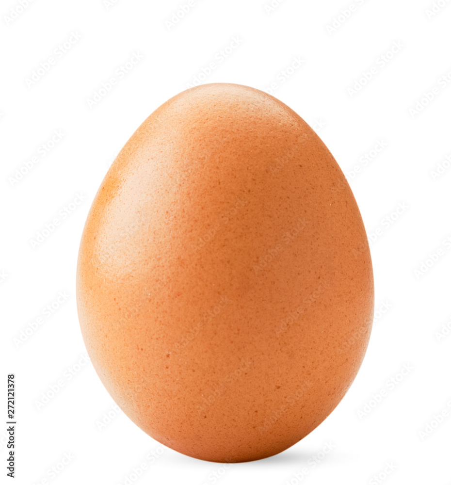 Chicken egg closeup on a white. Isolated. Chicken egg closeup on a white. Isolated.
