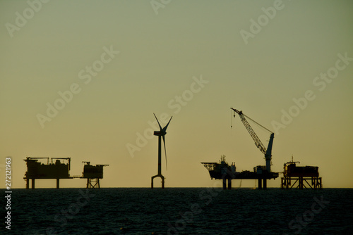 offshore wind turbine in the north sea