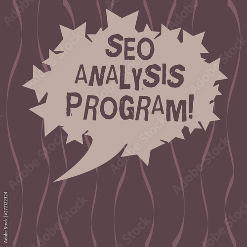 Wallpaper Mural Word writing text Seo Analysis Program. Business concept for A tool to use to improve a visibility of a website Blank Oval Color Speech Bubble with Stars as Outline photo Text Space Torontodigital.ca