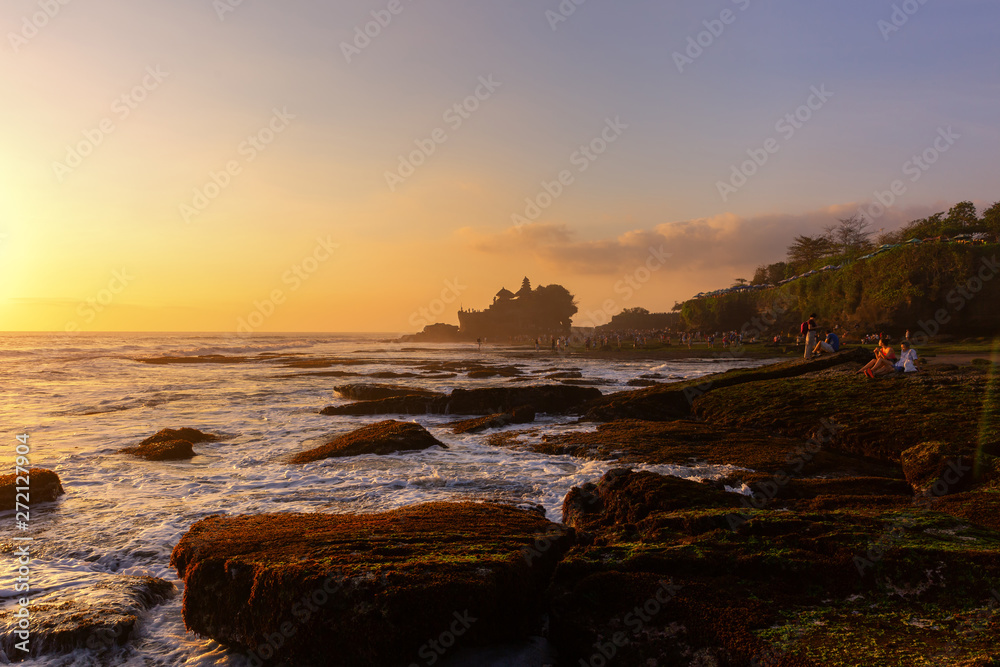 Sunset view at Tanah Lot Temple , Bali , Indonesia Sunset view at Tanah Lot Temple , Bali , Indonesia