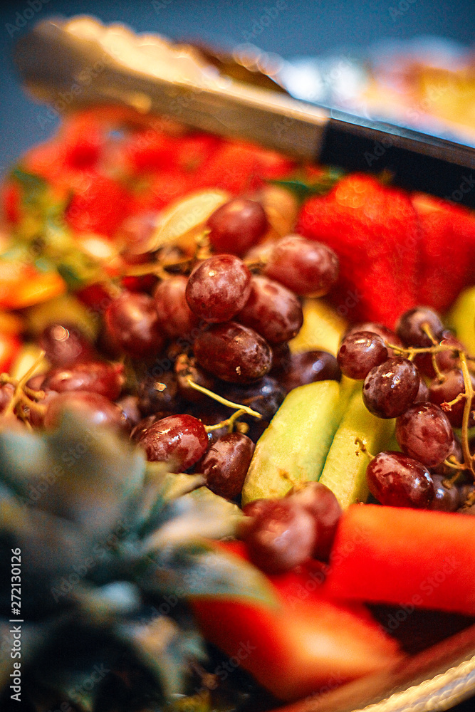 fruit salad on a buffet table