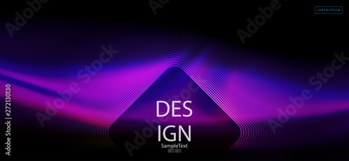 Abstract dark purple design with square frame