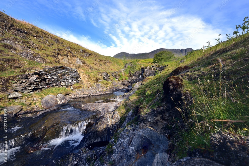 Summers Cove Beck and the waste slate