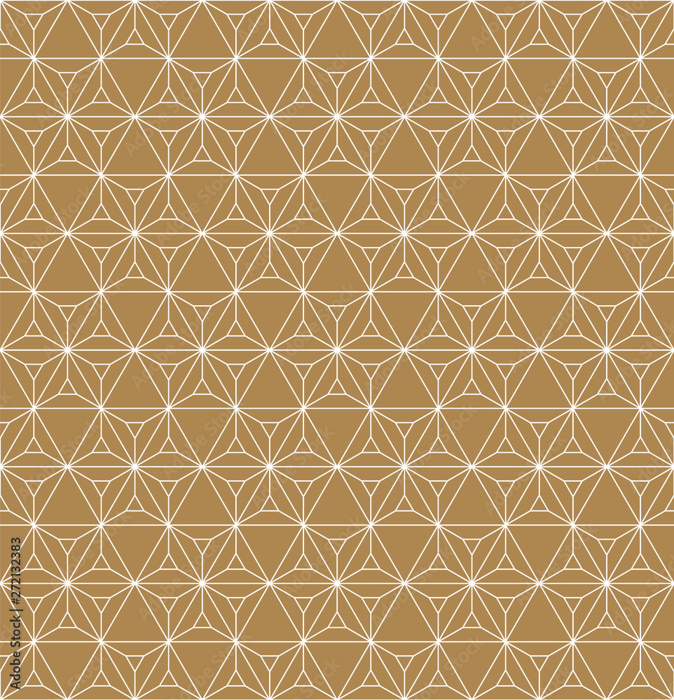 Seamless geometric pattern based on japanese ornament kumiko .