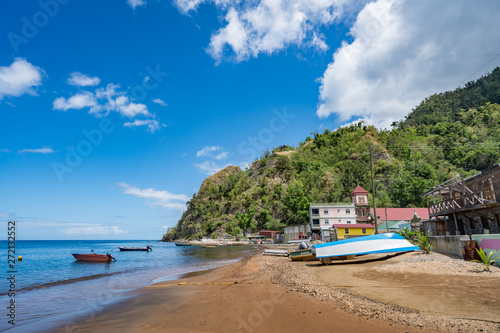Bibble Beach, Soufriere,  Views around the caribbean island of Dominica West indies. © Gail Johnson