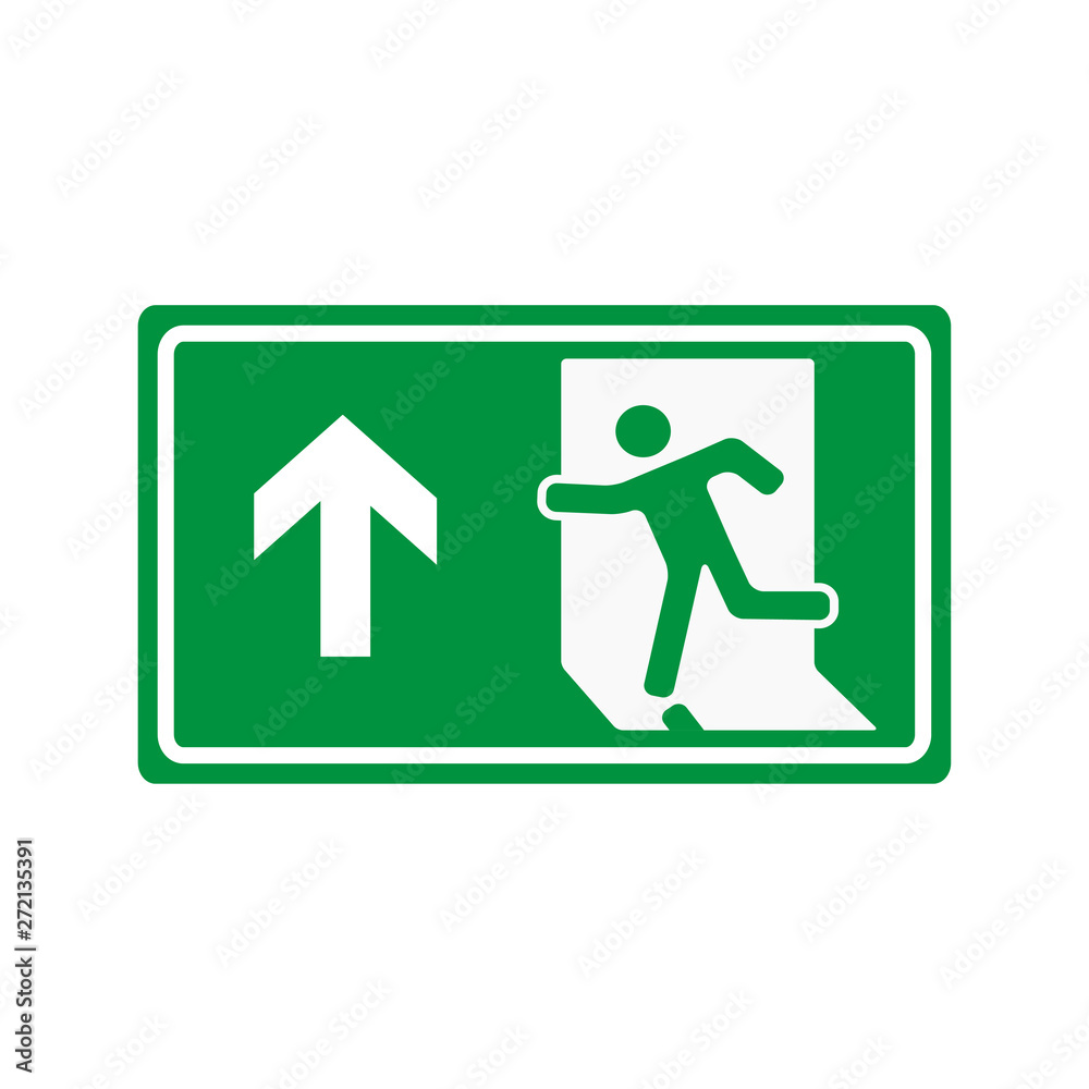 fire emergency exit sign icon fire emergency exit sign icon