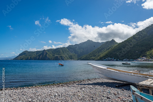  Scotts Head and dugout boats Views around the caribbean island of Dominica West indies photo