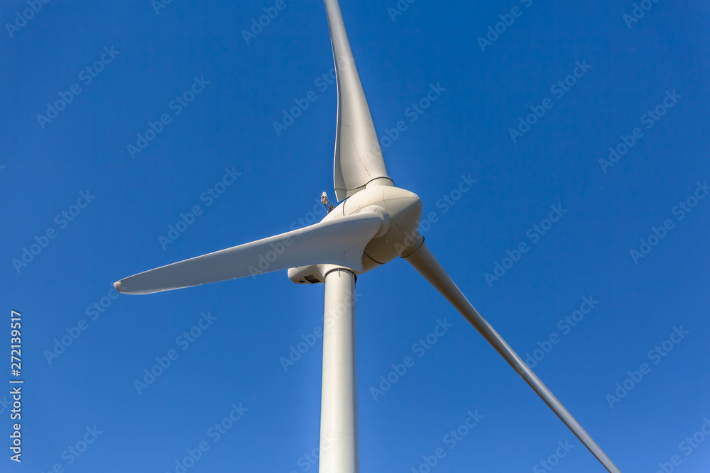 Detailed close up view of a wind turbine Detailed close up view of a wind turbine