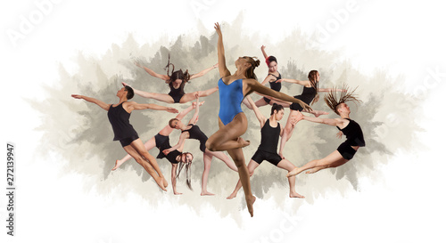 Fitness dance collage - Image