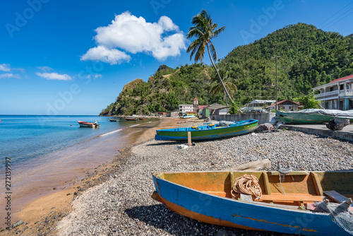 Fototapeta Naklejka Na Ścianę i Meble -  Bibble Beach, Soufriere, .