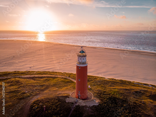 Lighthouse Texel Netherlands, Dutch Island Texel Holland photo