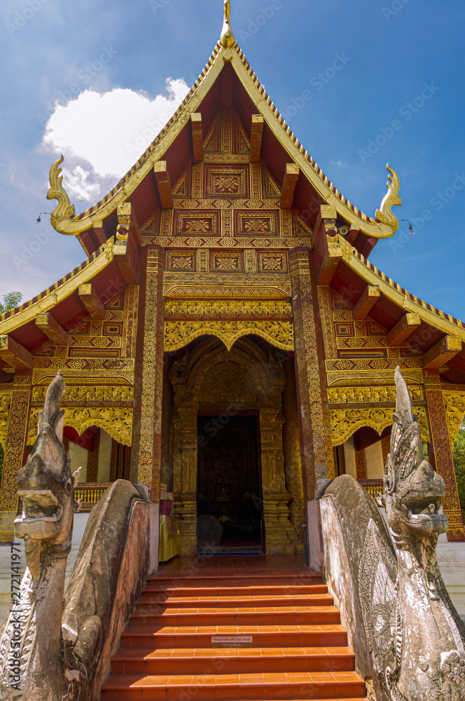 Chiangmai temple in Thailand