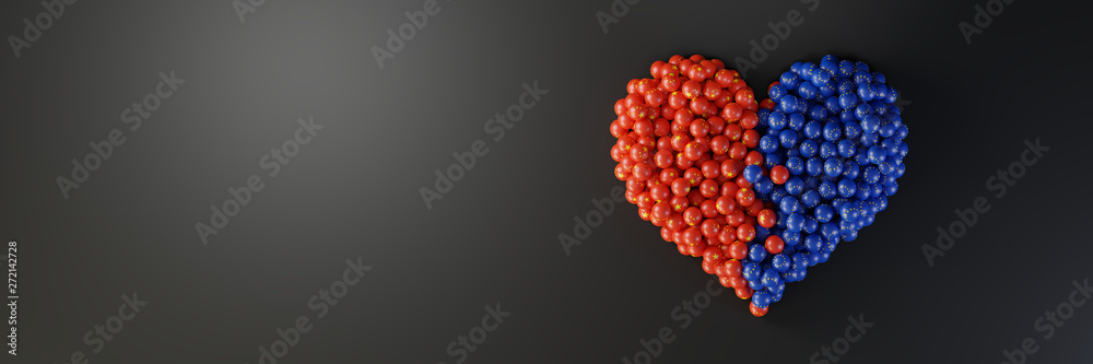 Political relationships between China and Europe, original 3d rendering Political relationships between China and Europe, original 3d rendering