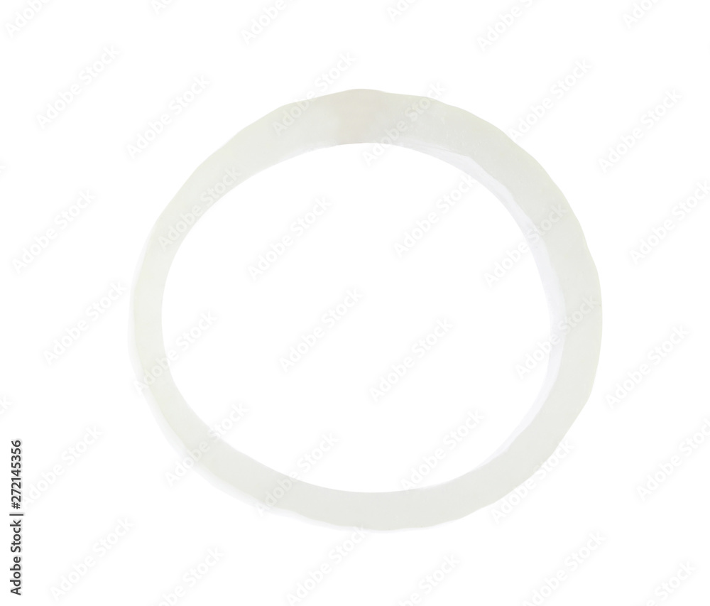 Ring of fresh ripe onion isolated on white Ring of fresh ripe onion isolated on white