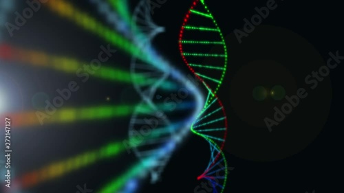 DNA and medical and technology background. Health and science icon.