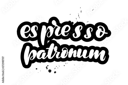 lettering espresso patronum