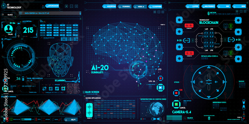 Ai computer Ui set 
