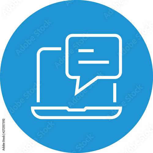 Blog Post Comment Outline Icon