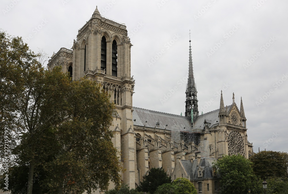Obraz premium Cathedral of Notre Dame de Paris before the fire