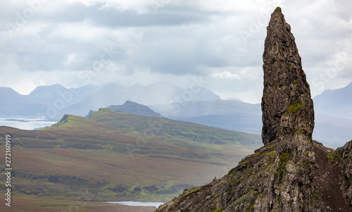The Old Man of Storr is probably one of the most famous attractions in Isle of Skye. The hill presents a steep rocky eastern face overlooking the Sound of Raasay.