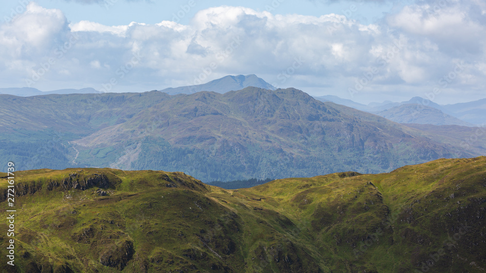 The beautiful highlands in Scotland have green grass all over the year. It is rarely when the snow falls and turn the white.