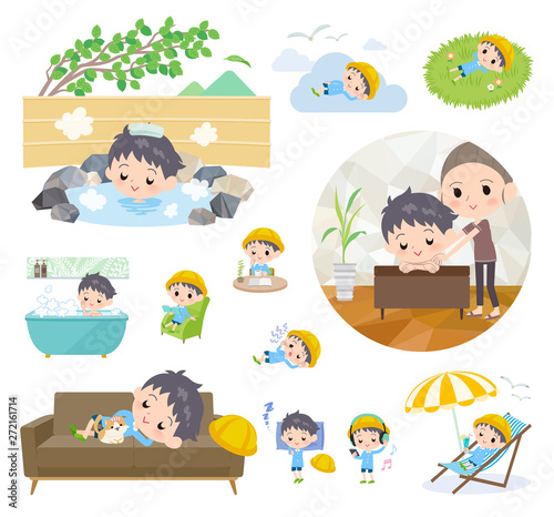 Nursery school boy_relax