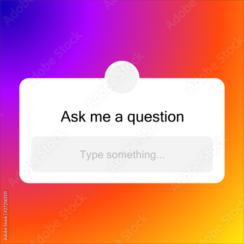 empty form for poll in social network