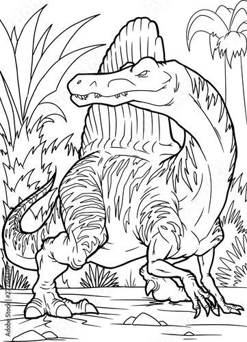 Coloring book, Spinosaurus
