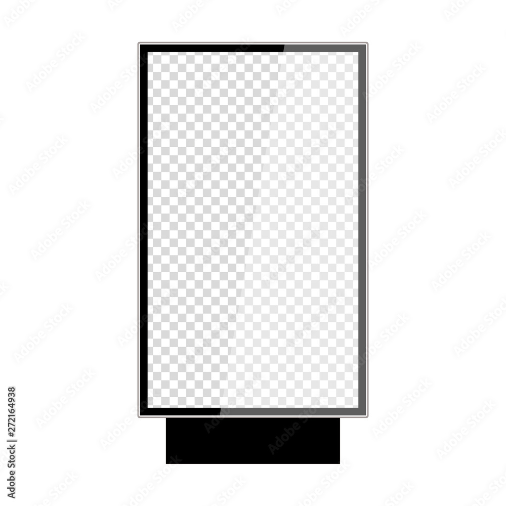realistic outdoor lightbox isolated on white background realistic outdoor lightbox isolated on white background