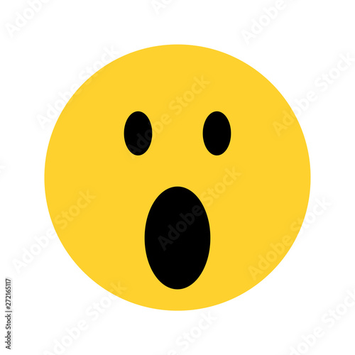 smiley yellow face emoji on white background