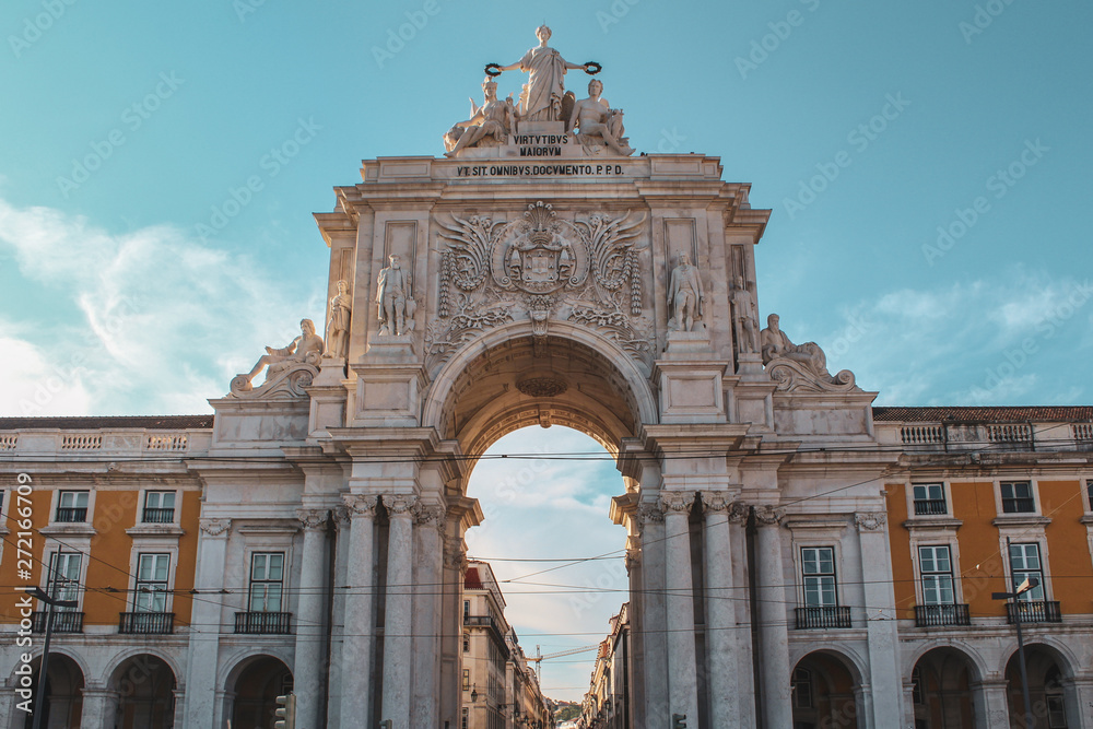Obraz premium The Rua Augusta Arch in Lisbon